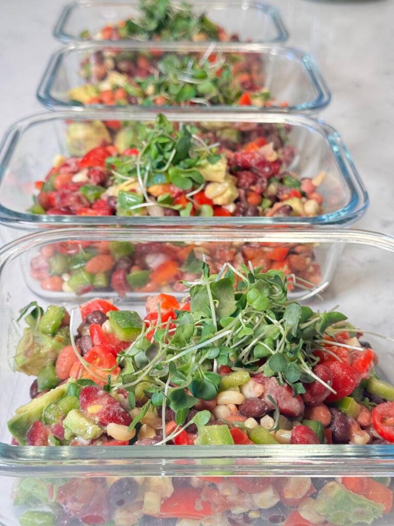 Cowboy Caviar High Protein Bean Salad